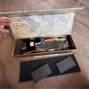 NWT Feather Quill + Ink Set includes various tips for different style writing